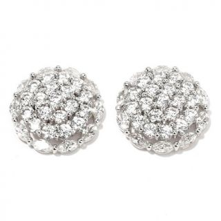 Victoria Wieck 4.28ct Absolute™ Round and Marquise Framed Cluster Earring