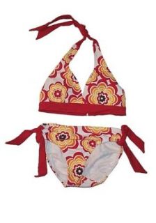 Limited Too Girls Red Geo Daisy Bikini Swimsuit (12) Fashion Two Piece Swimsuits Clothing