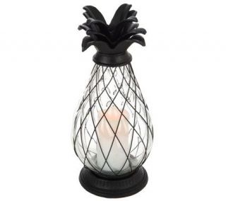 Home Reflections 17 Indoor Outdoor Pineapple Urn Candle & Timer —
