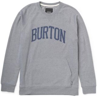 Burton Warm Up Crew Sweatshirt Heather Pewter