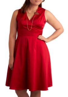 Beguiling Beauty Dress in Red   Plus Size  Mod Retro Vintage Dresses
