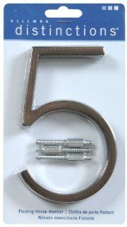 The Hillman Group 843225 5 Inch Die Cast Floating/Flush House Number, Aged Bronze    
