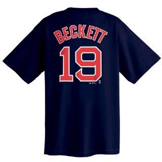 Josh Beckett Boston Red Sox Name and Number T Shirt (XX Large, Navy)  Sports Fan T Shirts  Sports & Outdoors