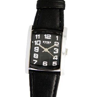 XINTE Woman's Vintage Number Dial Square PU Leather Band Quartz Wrist Watch Color Black Sports & Outdoors