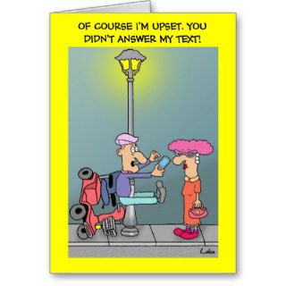 Funny feelings cartoon personalized Greeting Card