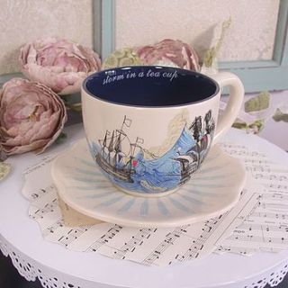sea breeze cup & saucer by lisa angel homeware and gifts