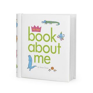 'my best book about me' baby record book by posh totty designs interiors