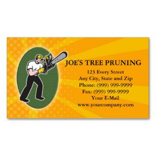 Tree Pruner Tree Surgeon Arborist Business Card