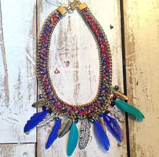 feather necklace by law and company decorative living