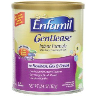 Enfamil Gentlease Infant Formula Milk Based Powder with Iron, Powder Can, 12.4 Ounce Health & Personal Care