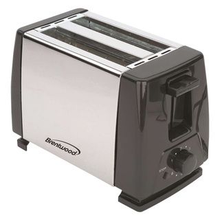 Brentwood TS 280S 2 Slice Stainless Steel Toaster  Black & Stainless Brentwood Toasters & Ovens