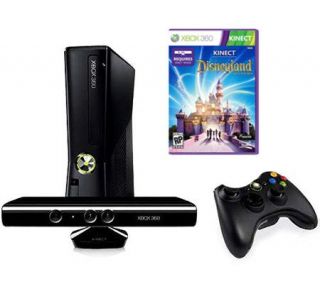 Microsoft Xbox 360 4 GB with Kinect Sensor, Disneyland Game & 6 HDMI Cable —