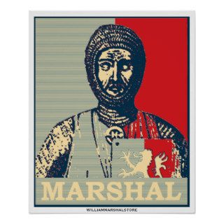 William Marshal Mirror of Chivalry Red & Blue Post Print