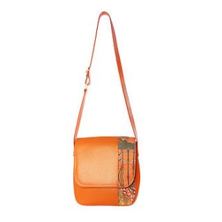 mixed print leather shoulder bag by mefie