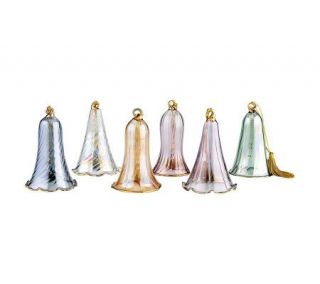 Lenox Crystal Bell Ornaments, Set of 6 —