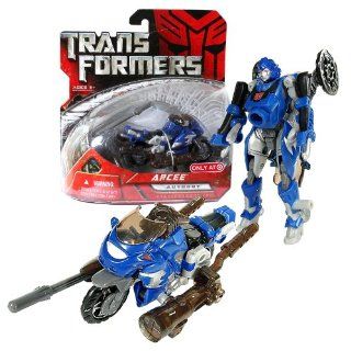 Hasbro Year 2007 Transformers Movie All Spark Power Series Scout Class 4 1/2 Inch Tall Robot Action Figure   Autobot ARCEE with Crossbow Missile Launcher and 1 Missile (Vehicle Mode Motorcycle) Toys & Games