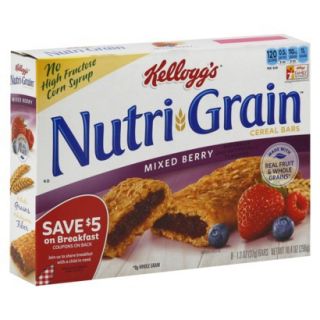 Kelloggs Nutri Grain Mixed Berry Cereal Bars 8 pk