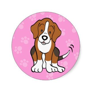 Cute Cartoon Dog Beagle Sticker