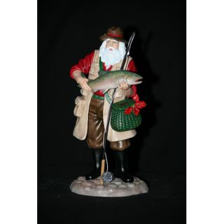 The Fly Fisherman Fly Fisherman Santa Figurine