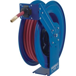 Coxreels Air/Water Hose Reel With Hose — 3/8in. x 50ft. Hose, Max. 250 PSI  Air Hoses   Reels