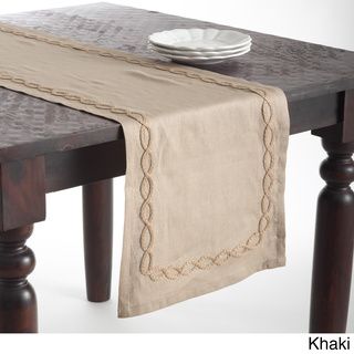 Jute Design Linen Table Runner Table Linens