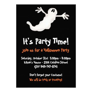 Ghost Halloween Party Invitations