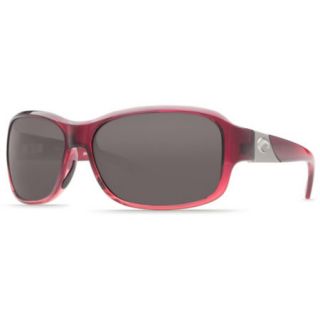 Costa Del Mar Inlet Sunglasses   Pomegranate Fade Frame with Gray 580P Lens 729821