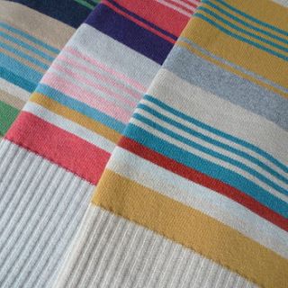 cosy stripe blanket by catherine tough