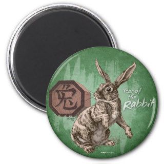 Year of the Rabbit Chinese Zodiac Astrology Fridge Magnet