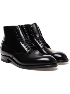 Alden Leather Lace up ‘cordovan’ Boots   Browns