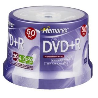 Memorex 4.7GB 50 pk. 16X DVD+R Spindle