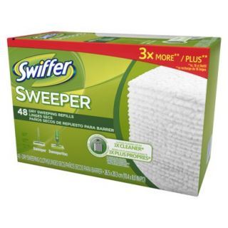 Swiffer Sweeper Dry Pad Refills Unscented 48 ct