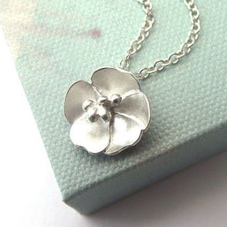 rosa primula flower necklace by zelda wong