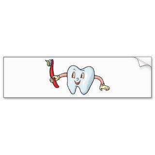 Tooth & Toothbrush 8 ~ Dental Dentist Hygienist Bumper Sticker