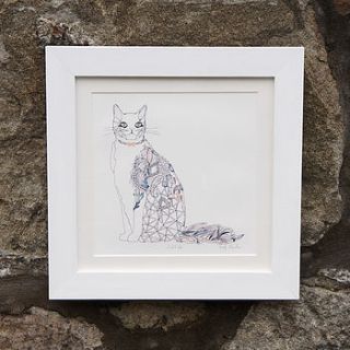dust and silk cat giclee print by prism of starlings