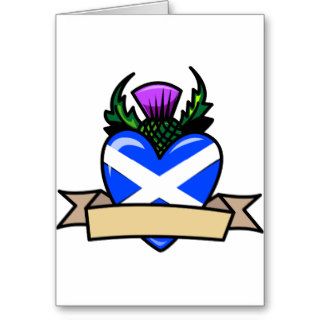 Scottish Heart Flag Cards