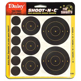 Daisy Shoot N C Self Adhesive Airgun Targets 427919