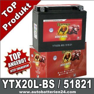 BANNER Motorradbatterie 12 Volt 18Ah YTX20L BS Elektronik