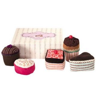 fabric cake set in gift box by the chic country home