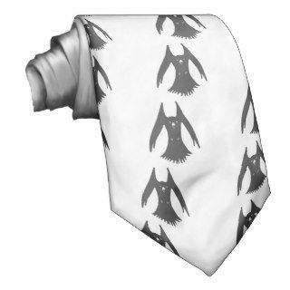 Hovering Cawing Crow t shirts and hats Necktie