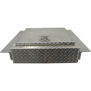 Aluminum Heavy-Duty In-Frame Truck Box — Diamond Plate, Locking T-Handle Style, 24in.L x 36in.W x 10in.H  In Frame Boxes