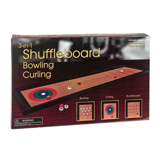 3 in 1 Shuffleboard, Bowling, Curling Board Games