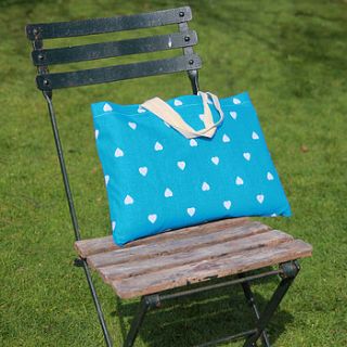 spot hearts waterproof picnic blanket by just a joy