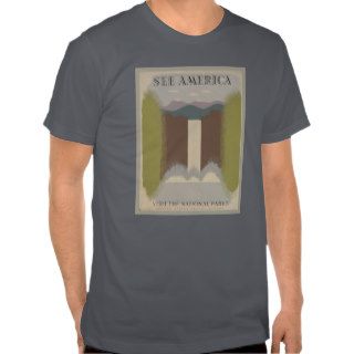 See America National Parks Travel Poster T shirts
