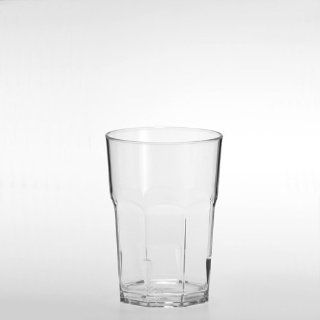 Casablanca Tumbler 14 Oz.   Set of 6 Unbreakable Crystal Clear Scratch Resistant Dishwasher Safe Polycarbonate Drinking Glasses Kitchen & Dining