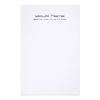 Stationery Linen Paper/ White Color
