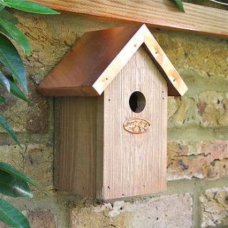 rustic copper roof birdhouse by london garden trading