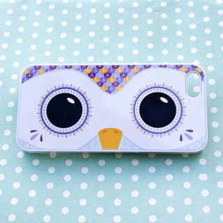 woodland owl iphone case by joanne hawker