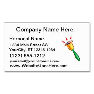 Handbell graphic image, hand chime image business cards