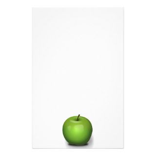 23392 PHOTO REALISTIC GREEN APPLE GRAPHIC DIGITAL STATIONERY